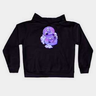 tiny witch purple Kids Hoodie